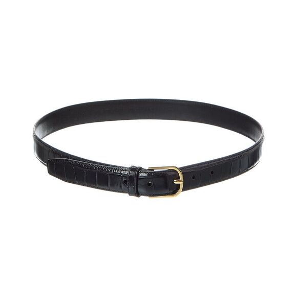 Toteme Croc-Embossed Leather Belt